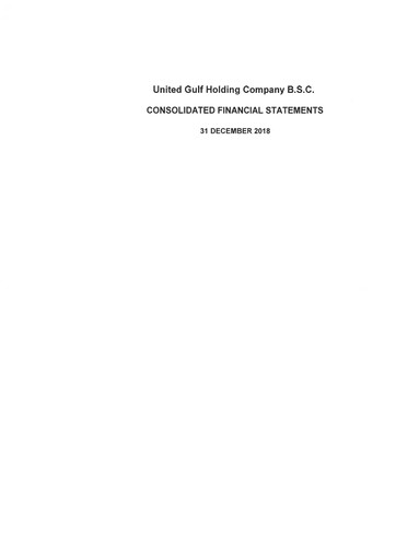 Vorschaubild United Gulf Holding Company Finanzmitteilung 2018