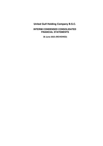 Vorschaubild United Gulf Holding Company Finanzmitteilung 2023-h1