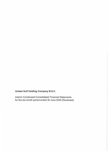 Vorschaubild United Gulf Holding Company Finanzmitteilung 2024-h1