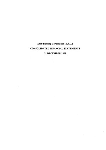 Thumbnail Bank ABC (Arab Banking Corporation) Financial Statement 2008