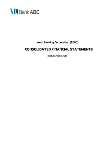 Thumbnail Bank ABC (Arab Banking Corporation) Financial Statement 2015