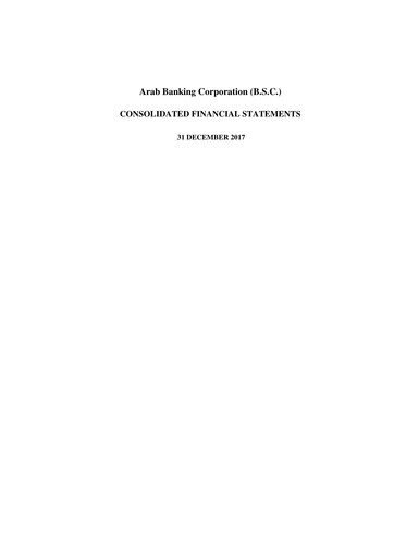 Thumbnail Bank ABC (Arab Banking Corporation) Financial Statement 2017