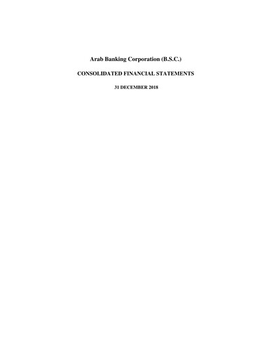 Thumbnail Bank ABC (Arab Banking Corporation) Financial Statement 2018