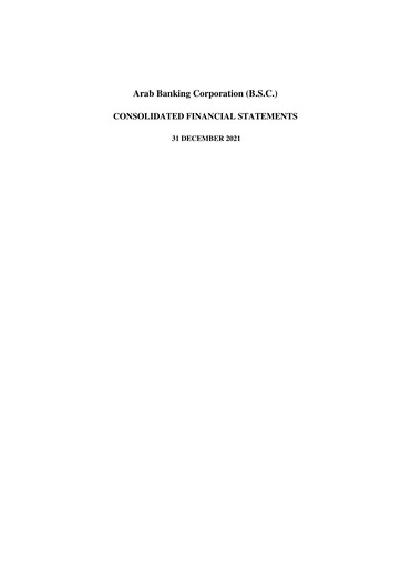 Thumbnail Bank ABC (Arab Banking Corporation) Financial Statement 2021