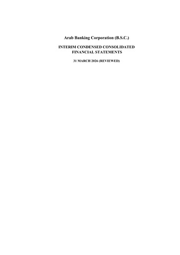 Thumbnail Bank ABC (Arab Banking Corporation) Quarterly Report 2026-q1