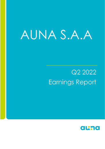Thumbnail Auna SA Quarterly Report 2022-q2