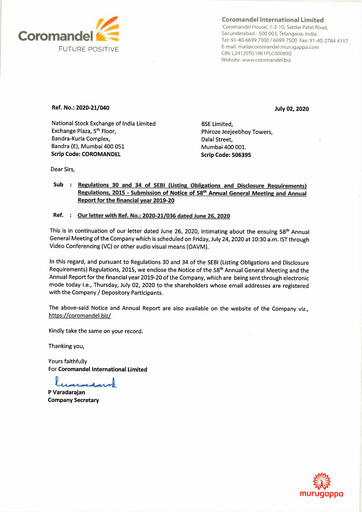 Thumbnail Coromandel Annual Report 2019-2020