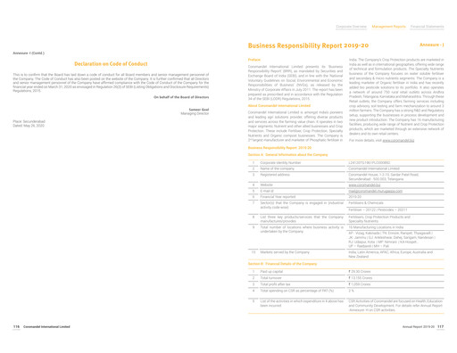 Thumbnail Coromandel ESG Report 2019-2020
