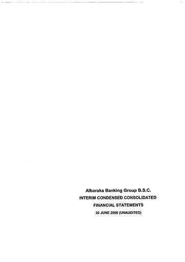 Thumbnail Al Baraka Group Financial Statement 2009-h1