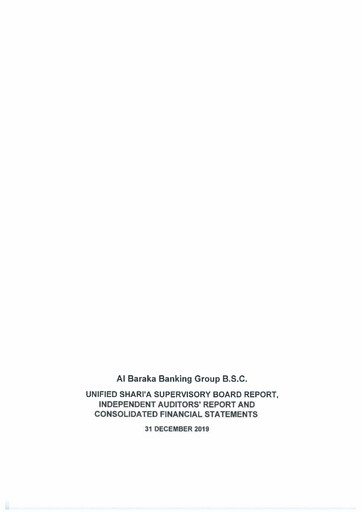 Thumbnail Al Baraka Group Financial Statement 2019