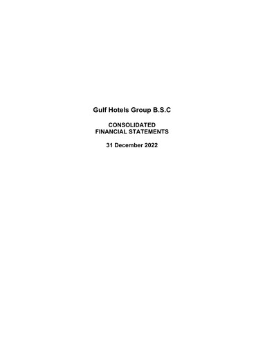 Thumbnail Gulf Hotels Group Financial Statement 2022
