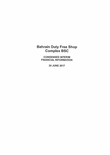 Thumbnail Bahrain Duty Free Shop Complex Financial Statement 2017-h1