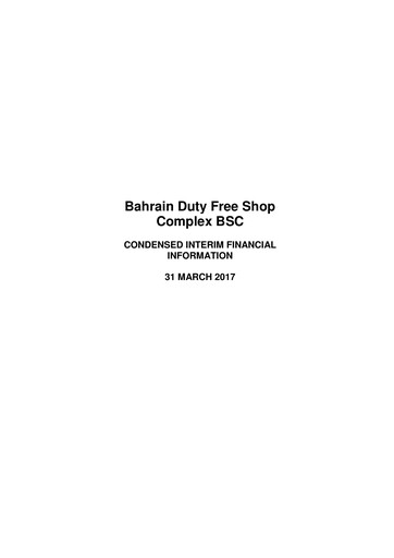 Thumbnail Bahrain Duty Free Shop Complex Quarterly Report 2017-q1