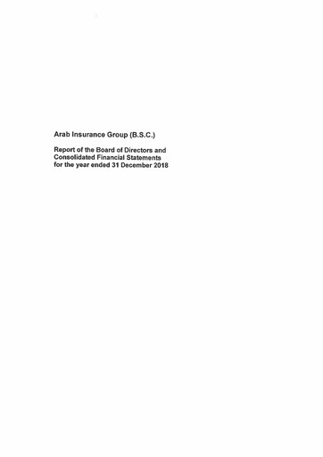 Thumbnail Arab Insurance Group Financial Statement 2018