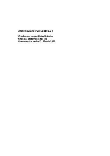 Thumbnail Arab Insurance Group Quarterly Report 2026-q1