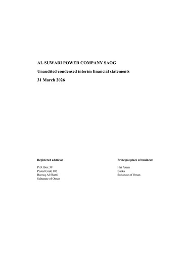 Vorschaubild Al Suwadi Power Finanzmitteilung 2026-q1