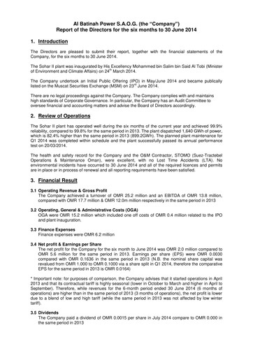 Thumbnail Al Batinah Power Financial Statement 2014-h1