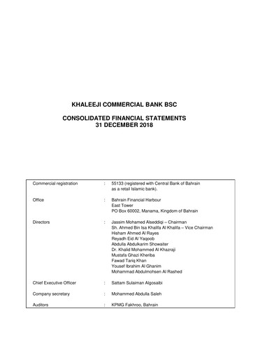 Thumbnail Khaleeji Bank Financial Statement 2018