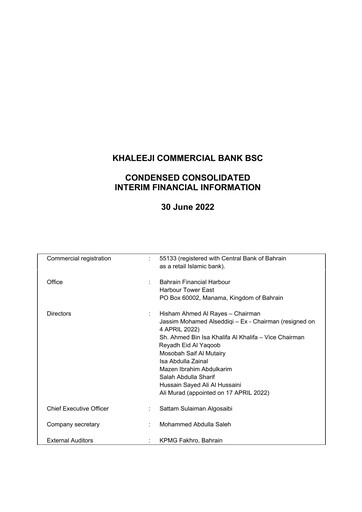 Thumbnail Khaleeji Bank Financial Statement 2022-h1