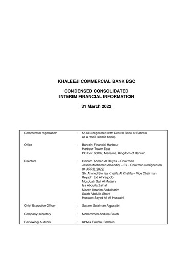 Thumbnail Khaleeji Bank Financial Statement 2022-q1