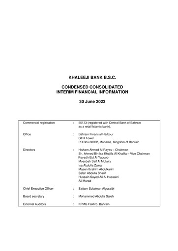 Thumbnail Khaleeji Bank Financial Statement 2023-h1