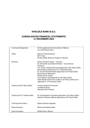 Thumbnail Khaleeji Bank Financial Statement 2024