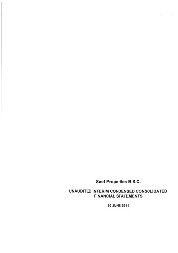 Thumbnail Seef Properties Financial Statement 2011-h1