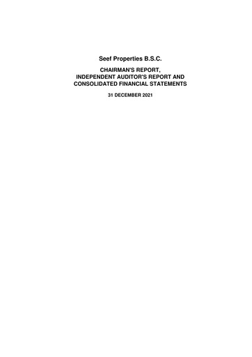 Thumbnail Seef Properties Financial Statement 2021