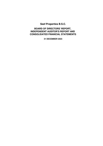 Thumbnail Seef Properties Financial Statement 2023