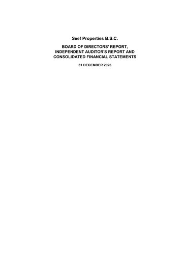 Vorschaubild Seef Properties Finanzmitteilung 2025