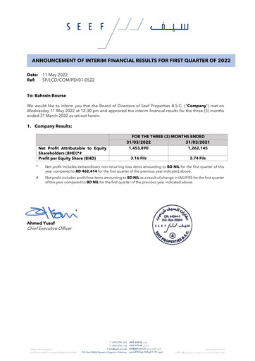 Thumbnail Seef Properties Quarterly Report 2022-q1