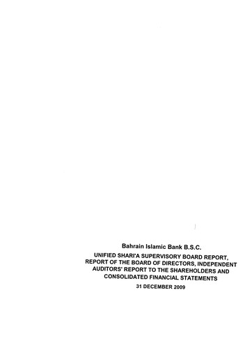 Thumbnail Bahrain Islamic Bank Financial Statement 2009