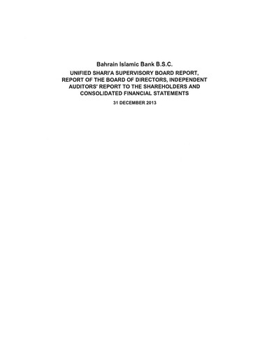 Thumbnail Bahrain Islamic Bank Financial Statement 2013