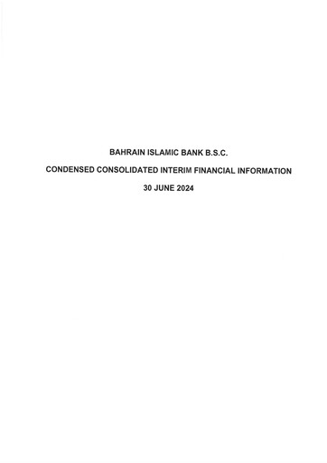 Thumbnail Bahrain Islamic Bank Financial Statement 2024-h1