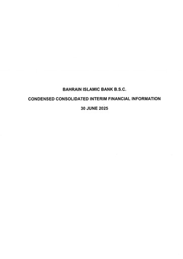 Thumbnail Bahrain Islamic Bank Financial Statement 2025-h1