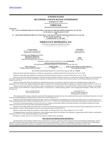 Thumbnail Theravance Biopharma
 Annual Report 2025