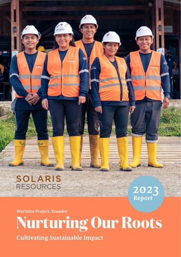 Thumbnail Solaris Resources Sustainability Report 2023