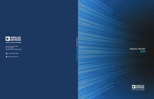 Thumbnail Analog Devices Annual Report 2018