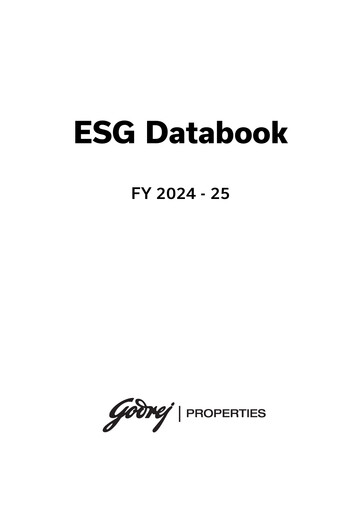 Miniature Godrej Properties Rapport ESG 2024-2025