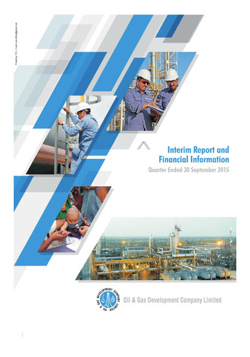 Miniature Oil & Gas Development Company Rapport trimestriel 2015-q1
