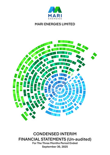 Thumbnail Mari Petroleum Company Quarterly Report 2026-q1