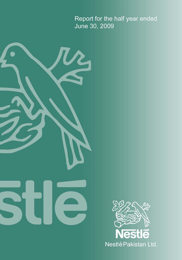 Thumbnail Nestle Pakistan Financial Statement 2009-h1