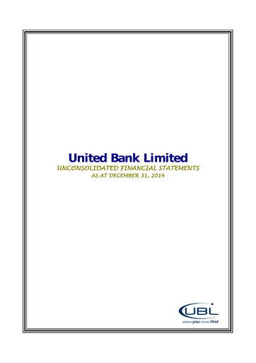 Thumbnail United Bank (Pakistan) Financial Statement 2014