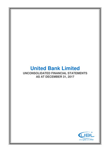 Thumbnail United Bank (Pakistan) Financial Statement 2017