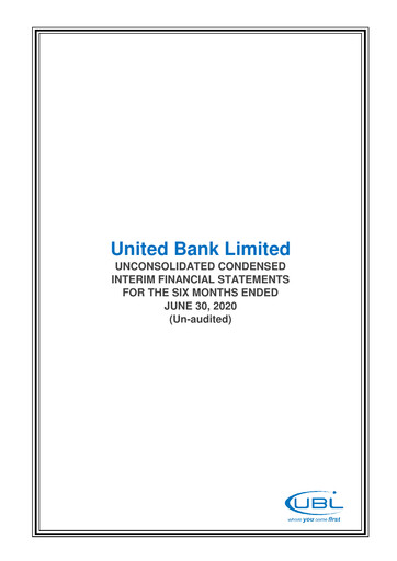 Thumbnail United Bank (Pakistan) Financial Statement 2020-h1