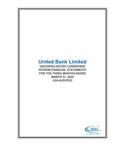 Thumbnail United Bank (Pakistan) Financial Statement 2020-q1