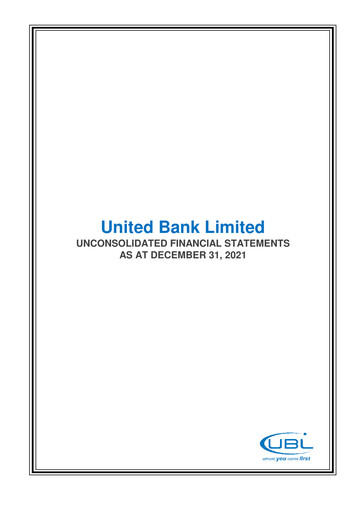 Thumbnail United Bank (Pakistan) Financial Statement 2021