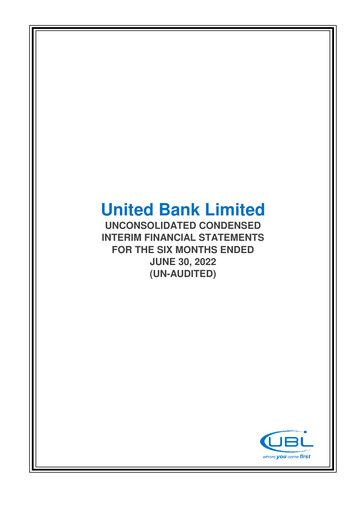 Thumbnail United Bank (Pakistan) Financial Statement 2022-h1