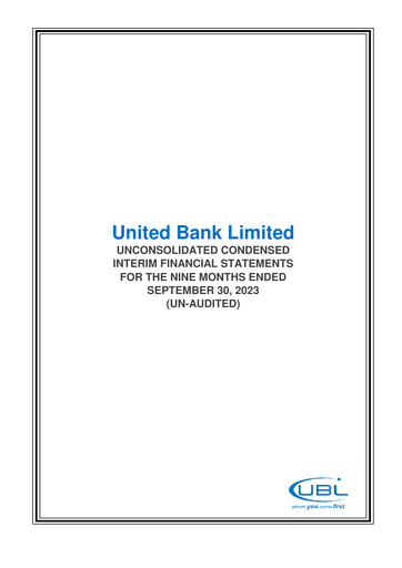 Thumbnail United Bank (Pakistan) Financial Statement 2023-9m