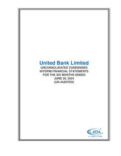 Thumbnail United Bank (Pakistan) Financial Statement 2024-h1